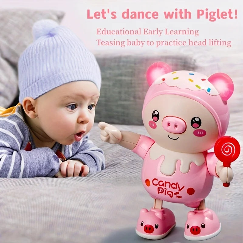 Upgraded Electronic Dancing Pig Toy – Electric Light-Up Music and Twisting Swing Smart Doll | Cute Walking Pig for Kids