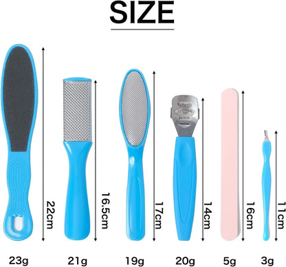 8-Piece Foot Exfoliating Set: Octopus Fish Eye Exfoliating Heel Sharpener - Cracked Heel Removal Files for Heel Sole