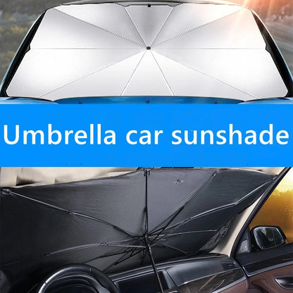 Car Sunshade Retractable Front Windshield Parasol: Sunscreen Heat Insulation for Car Sun Protection