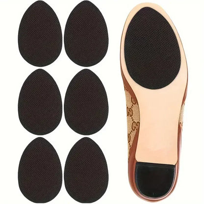 10/2Pcs Women's High Heel Sole Protectors - Black Anti-Slip, No-Adhesive Sticker Pads for Sandals and Oxfords