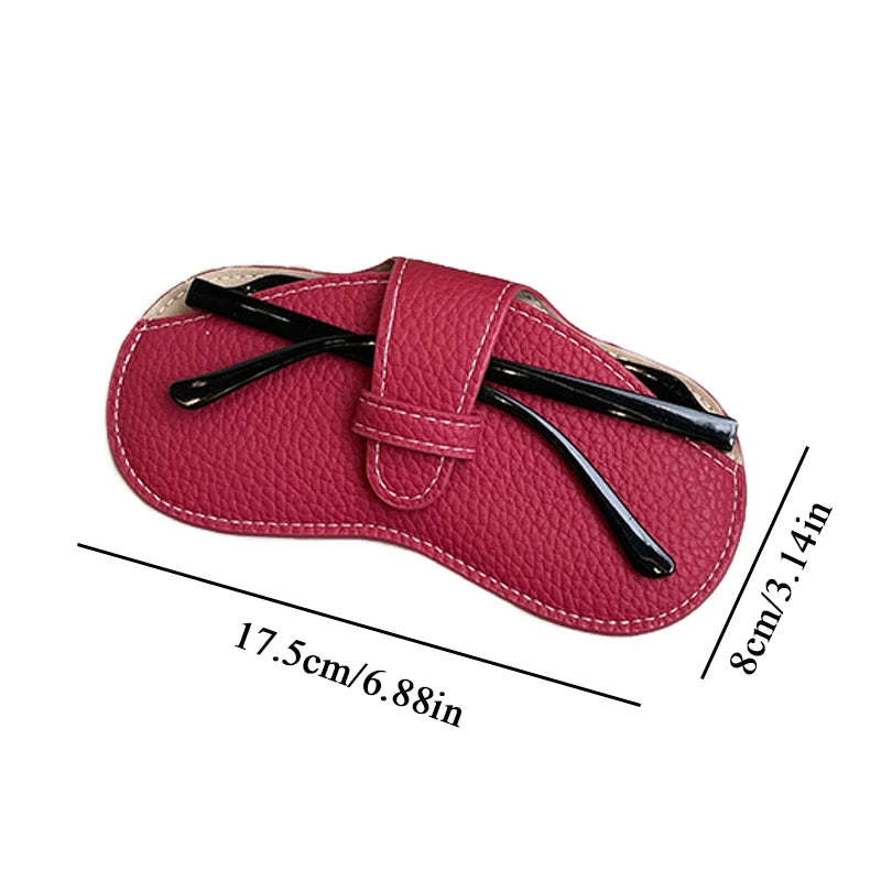 Women's Leather Glasses Case | Soft Portable Sunglasses Bag | Fashion Eyewear Accessories Box