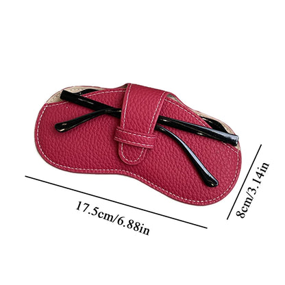 Women's Leather Glasses Case | Soft Portable Sunglasses Bag | Fashion Eyewear Accessories Box