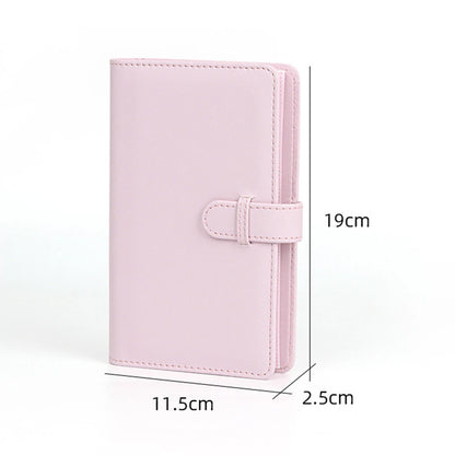 Portable 3-Inch Photo Album for Fujifilm Instax Mini - 108 Sheets, Green Pink Ticket Card Collection Book