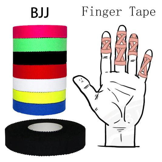 Protect and Perform: Jiu-Jitsu Elastic Finger Tape - Sports Bandage for BJJ - Self-Adhesive Support with Custom Logo - Injury Prevention and Performance Enhancement