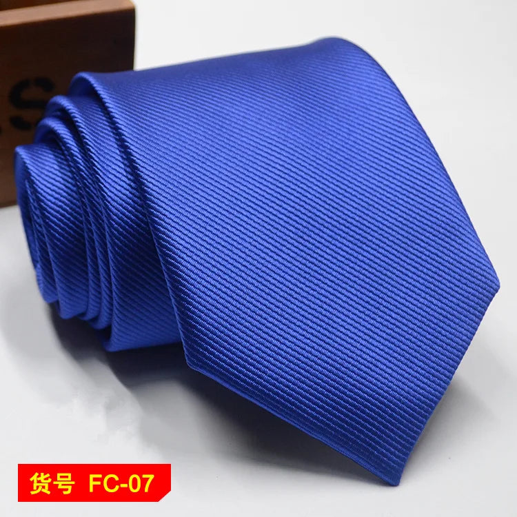 Men's Ties in 67 Styles - Solid, Stripe, and Floral Jacquard Neckties, 7-8cm Wide - Perfect for Daily Wear, Weddings and Gifts