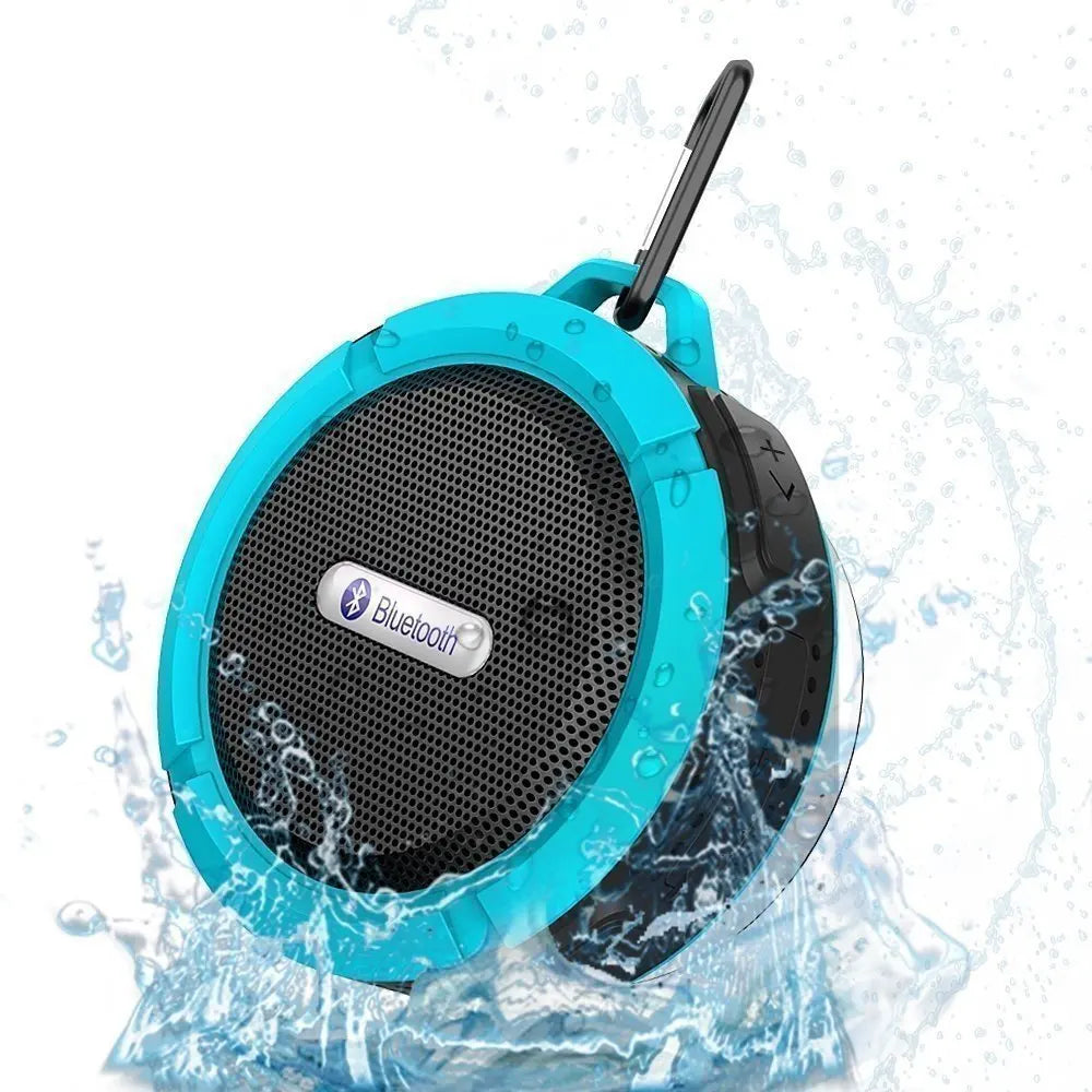 C6 Portable Wireless Bluetooth Speaker – Waterproof Suction Cup, Mini Subwoofer, TF Card, Outdoor Sport Sound Box