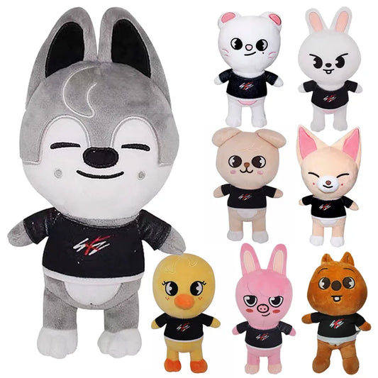 Skzoo Plush Toys 20cm - Stray Kids Wolf Chan Cartoon Stuffed Animal Plushies Doll, Kawaii Companion for Kids, Adults Fans - Gift Idea