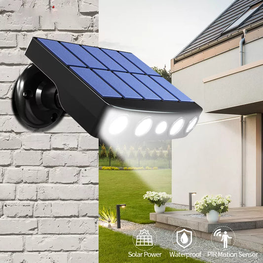 Powerful Solar LED Wall Light: Outdoor Motion Sensor IP65 Waterproof Lighting for Garden, Path, Garage, Yard