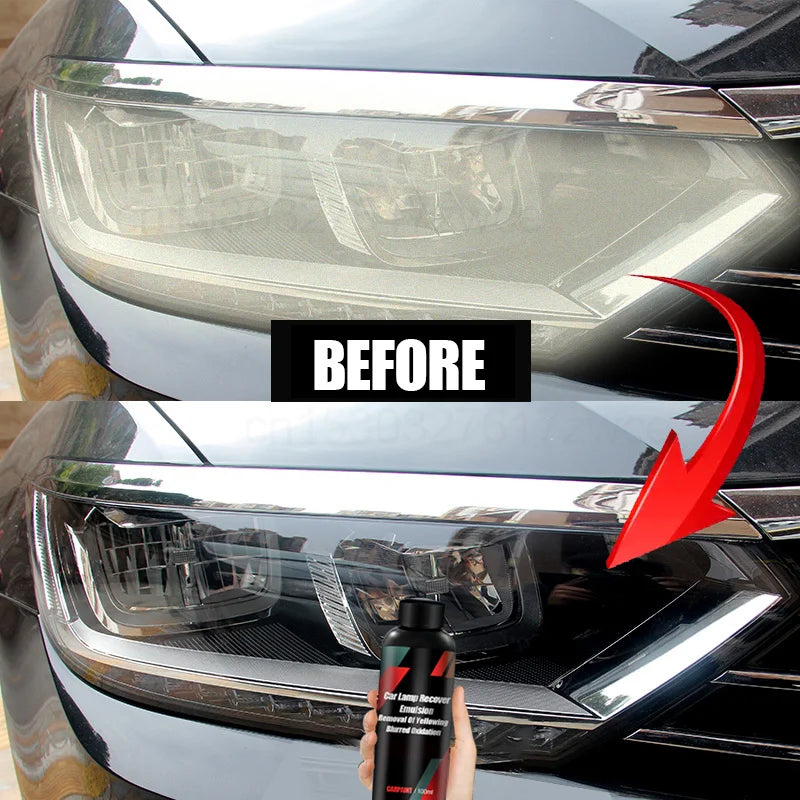 Car Headlight Polishing Agent: Scratch Remover Repair Fluid - Renewal Polish and Maintenance Kit for Auto Accessories