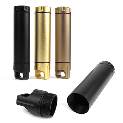 Outdoor Portable Waterproof Capsule Seal Bottle - Aluminum Alloy Survival Pill Box, Multifunctional Container