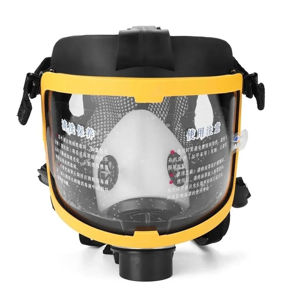 Protective Electric Constant Flow Air Fed Full Face Gas Mask Respirator System – Workplace Safety Respirator