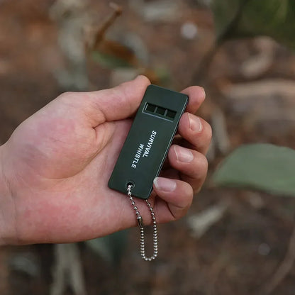 High Decibel Survival Whistle | Portable Outdoor Emergency Accessory | Multiple Audio Whistle for Camping & Hiking | Tactical EDC Tool