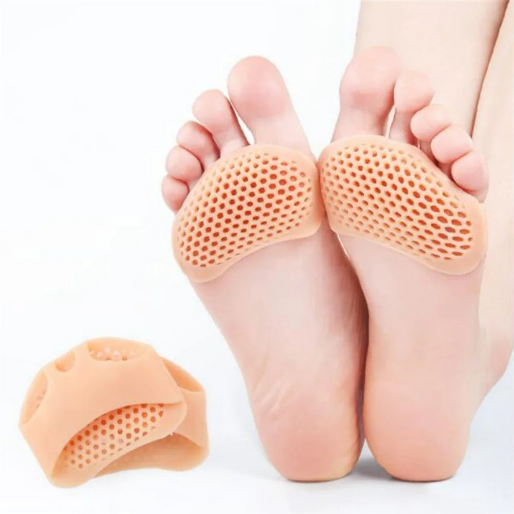 Silicone Metatarsal Pads & Toe Separator: Pain Relief Foot Care Tool for Forefoot Socks, Bunion Orthotics & Hallux Valgus Corrector