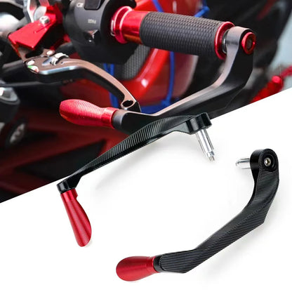 Universal 7/8" Handlebar Protectors - 3D Engraving for Motorcycle, Scooter, and Mountain Bikes - CNC Aluminium Brake Lever Guard for Enhanced Safety