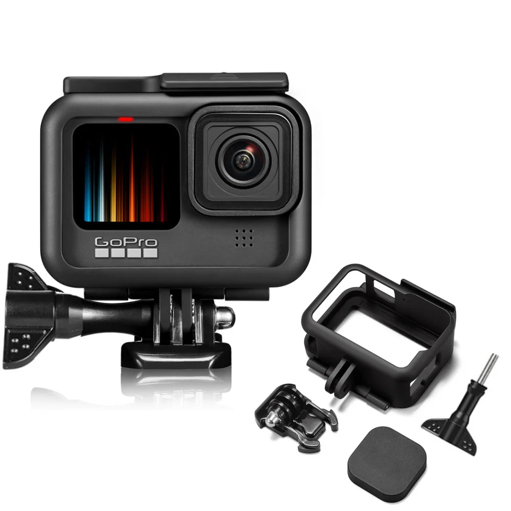 GoPro Hero 12/11/10/9 Protective Frame Case - Camcorder Housing for Hero 10 Black Action Camera Accessories