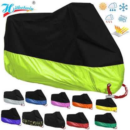 Universal Motorcycle Cover: Outdoor UV Protector - Waterproof Rain & Dustproof Scooter Cover in Multiple Sizes and Colors