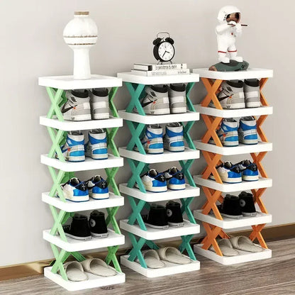 Detachable Shoe Rack Storage Organizer - Multi-Layer Space-Saving Shoe Shelf for Household Use