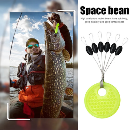 60pcs Fishing Stopper Space Beans | Line Protection | Vertical Beans for Carp Fishing | Tackle Accessories