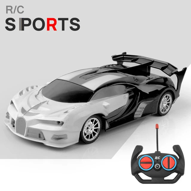 1/18 Scale RC Sports Car with LED Light - 2.4G Radio Remote Control, High-Speed Drifting Vehicle, Racing Toy for Boys and Girls