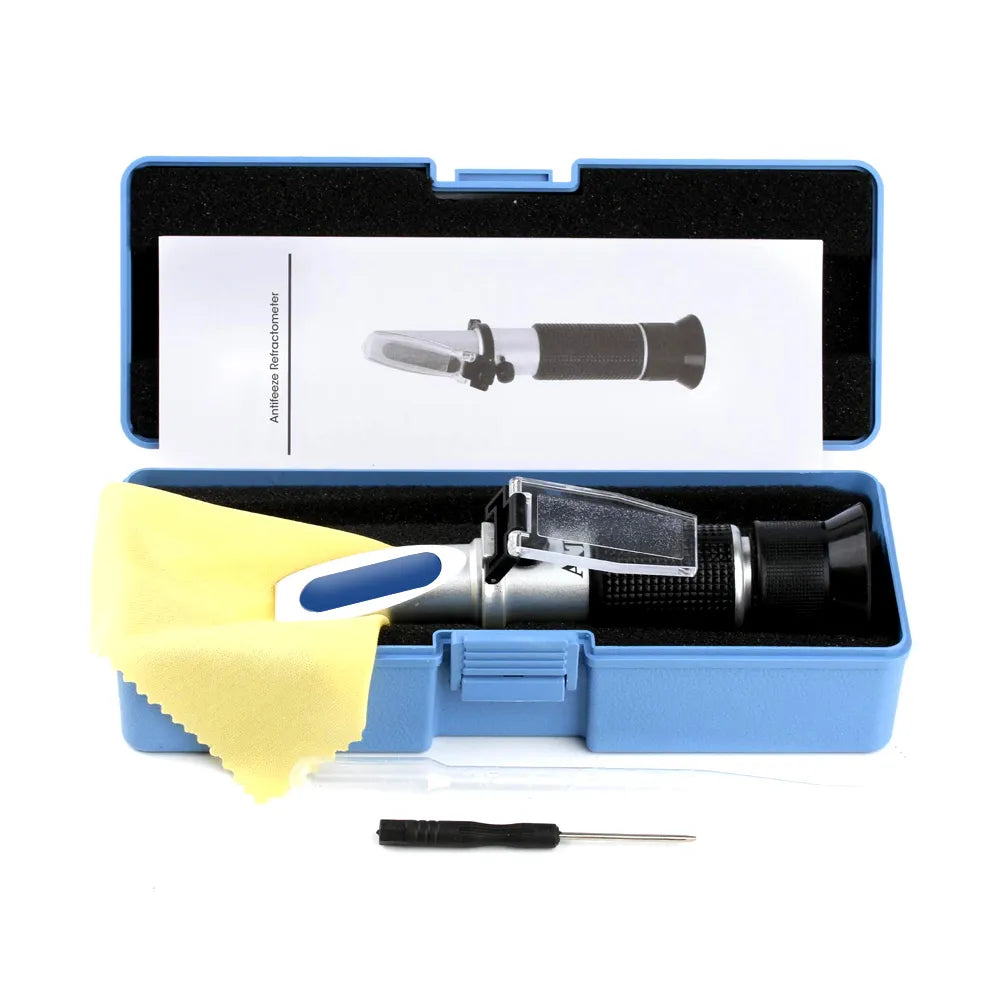 Handheld Alcohol Sugar Refractometer Tester - Wine Concentration Meter Densitometer 0-25% Alcohol, Beer 0-40% Brix Grapes