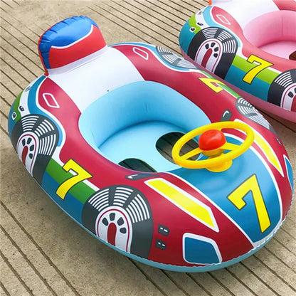 Inflatable Baby Swimming Rings with Sun Shade | Toddler Swim Circle for Fun Pool Time | Summer Beach Party Water Toys for Bathtub Play