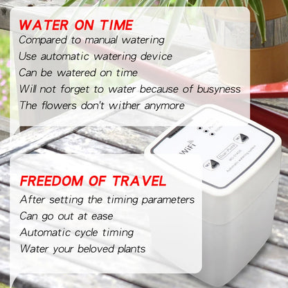 WIFI Intelligent Watering Device – Double Pump Timed Automatic Drip Irrigation System with Remote APP Controller for Garden and Terrace