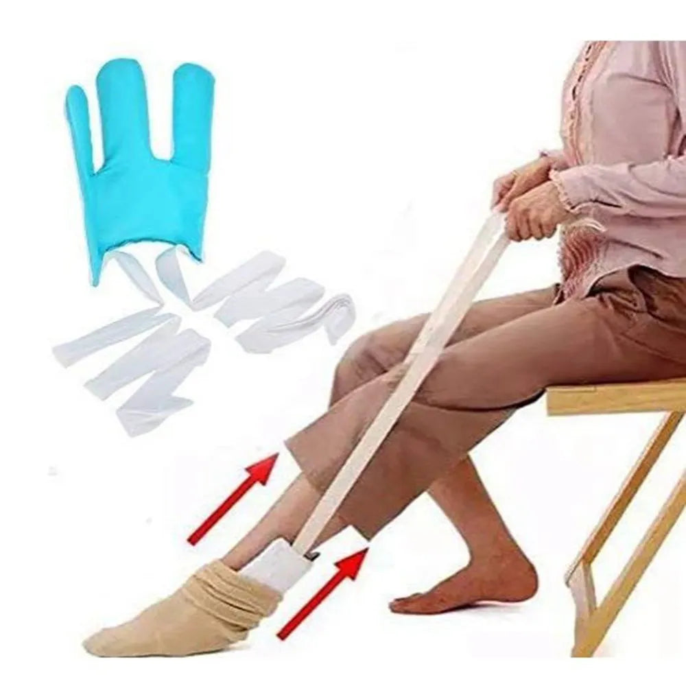 No Bending Sock Aid Device - Seniors, Disabled, and Pregnant Sock Helper Tool