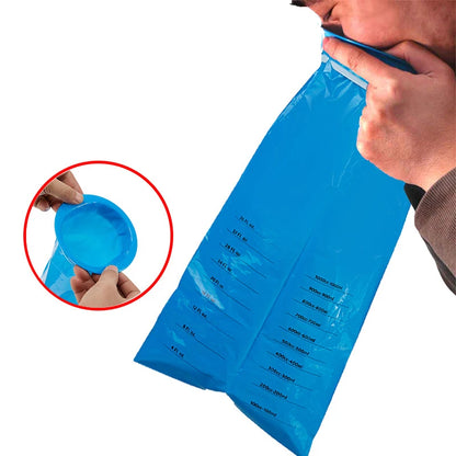 Disposable Sick Bags 1/50pcs - Travel Car Airplane Motion Sickness Nausea Vomit Cleaning Bag - Blue Portable Nets for Hospital