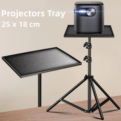 Projector Tray Tripod Stand - Sound Card Platform Holder with Black Plastic 1/4in Screw Adapter