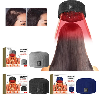 Frizz Free Hair Thickening Hat - Moisturizing and Repairing Heating Cap for Dry, Damaged Hair