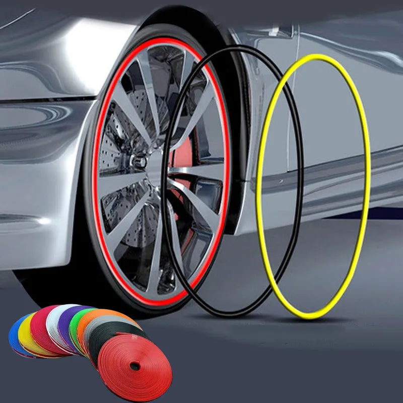 Universal Car Rim Protect Strip - Wheel Edge Protector, Tire Protection Care Covers, Car Styling Accessory