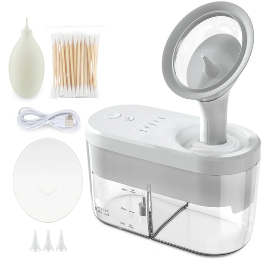 Electric Ear Wax Removal System: Earwax Cleaner Irrigation Kit for Safe Ear Cleaning - Adults & Kids Ear Washer