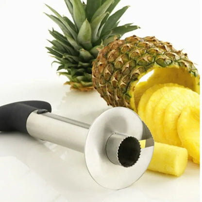 Pineapple Slicer Peeler: Stainless Steel Fruit Tool for Easy Cooking - Kitchen Accessory & Gadget (1 Piece)