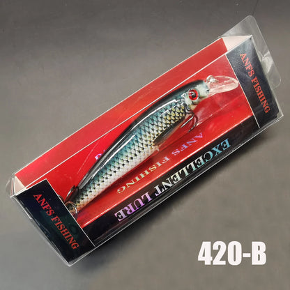 Colorful Printing Sinking Minnow Fishing Lure - 13g Artificial Bait, Available in 1pc or 3pcs Pack, Cool Tackle for Anglers