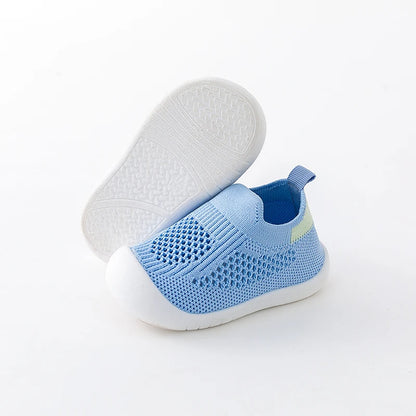 New Spring Mesh Knit Baby Shoes – Breathable Slip-On Sneakers for Toddlers, Kids (0-3T) – Summer Non-Skid Prewalkers