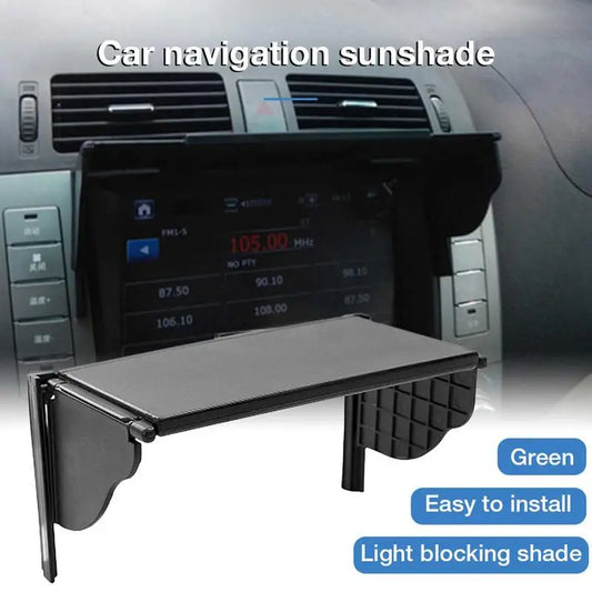 Universal Car Navigator Sunshade Visor - Anti-Glare Vision Shield for 5.5" to 10" GPS Screens