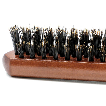 Natural Boar Bristle Hair Fluffy Comb - Wood Handle Hair Brush - Anti-Static Barber Hair Comb - Scalp Massage Hairdresser Styling Tool