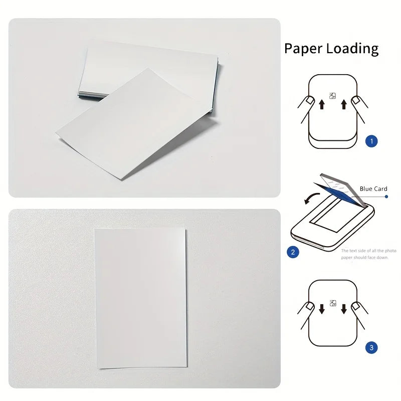 Original MT53 Self-adhesive Photo Paper - 2x3 Inch Sticky-Backed Paper for HPRT MT53 Pocket Mini Color Photo Printer