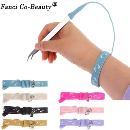 Silicone Wrist Strap Eyelash Extension Tweezers: Grafting Bracelet Cilia Protector - Auxiliary Lash Supplies