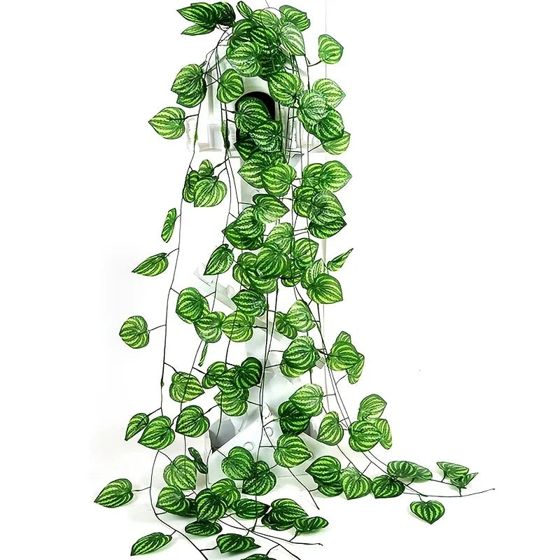 6pcs Artificial Ivy Leaves Plants Garland - Fake Flowers Home Bedroom Party Garden Wedding Decoration Hanging Vines