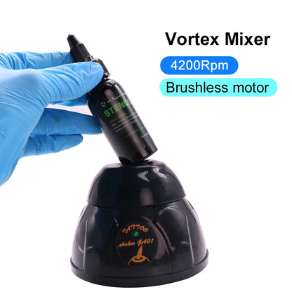 Vortex Electric Tattoo Ink Pigment Mixer | Liquid Shaker Machine for Nail Glue & Polish - Time-Saving Tattoo Accessories