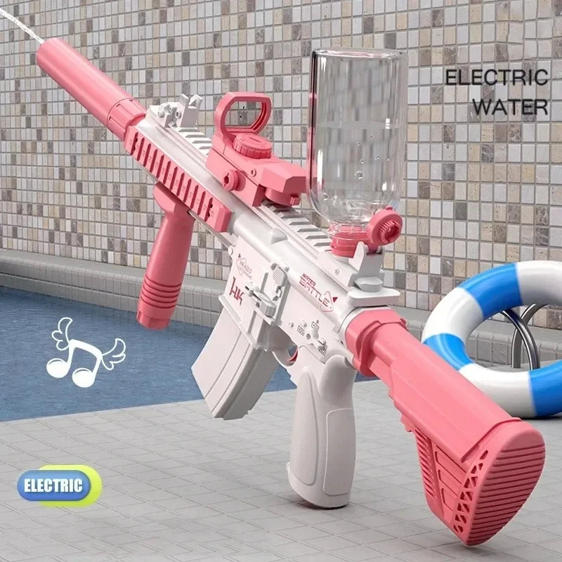 M416 Electric Water Gun - Fully Automatic Shooting Toy for Beach and Outdoor Entertainment, Perfect Gift for Children and Adults