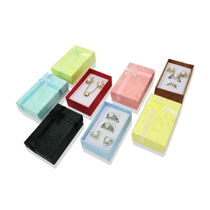 12Pcs Jewelry Gift Boxes - Ring, Necklace, Pendant, Earrings Organizer Display Holder, 5x8x2.5cm Trinket Storage Props