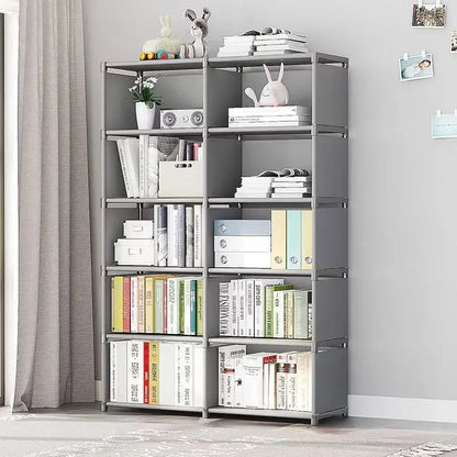 Simple Multi-Layer Bookshelf – Easy Assembly Bookcase and Display Rack, Book Organizer for Home and Office