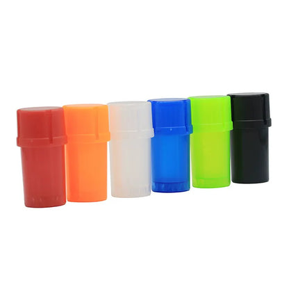 3.5" Herb Storage Container and Grinder - No-Smell Plastic Tobacco Grinder, 75ML, Detachable Smoking Accessories