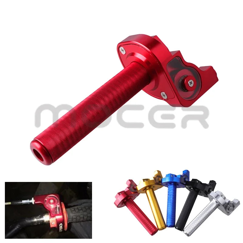 22mm CNC Aluminum Racing Accelerator Throttle Grip | Quick Twister for CRF50 70 110 IRBIS 125 250 | Dirt Bike Motorcycle Accessories