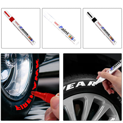 Waterproof Tire Paint Pen Marker – DIY Art Drawing Tool for Car Tyres, Compatible with BMW E46, E49, F30, F80, E36, E93, E92, F34, F31, Z4