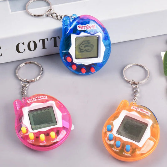 Transparent Electronic Tamagotchi Pet - 168 Pets in One, Virtual Cyber Digital Toy, Nostalgic Pixel Fun Play