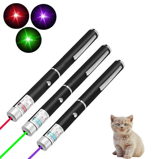 Mini Lápiz Láser 2 en 1 para Gatos - Linterna LED de Entrenamiento con Luz de Batería, Juguete Interactivo