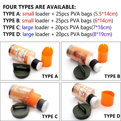 Carp Fishing Mastery: PVA Bag System with Bait Loading Tools - Essential Carp Rig Accessories for Method Feeder Tackle